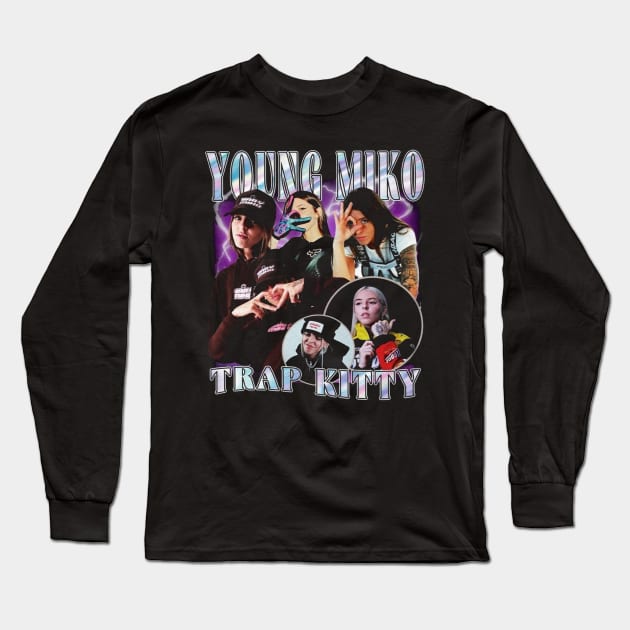 YOUNG MIKO Long Sleeve T-Shirt by Kurasaki